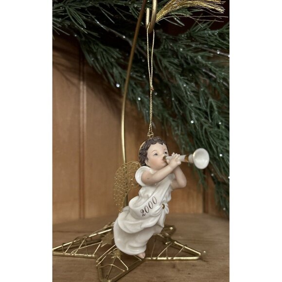 Vintage Lenox Limited Edition Little Trumpeter Ornament 2000 #2480/5000 - Picture 3 of 4